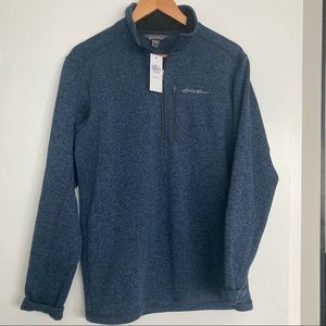 Men’s Medium Eddie Bauer Quarter Zip Sweater. 🟦